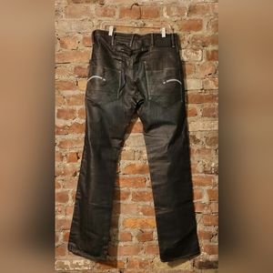 G STAR RAW WAX & RUBBED CINCH BUCKLE BACK DENIM JEANS 34W 36L RN 104506 CA41169
